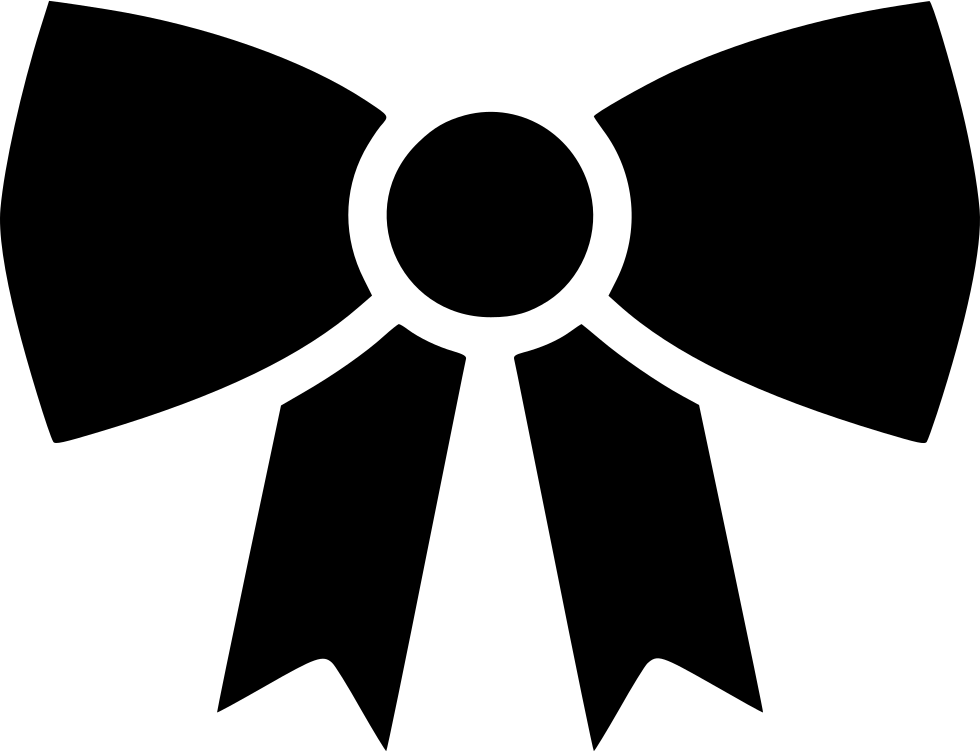 Bow Ribbon Decoration Decorate Christmas Comments - Icon (980x752), Png Download