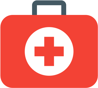 First Aid Kit Black And White (500x500), Png Download