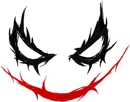 Bleed Area May Not Be Visible - Joker Smile (600x600), Png Download