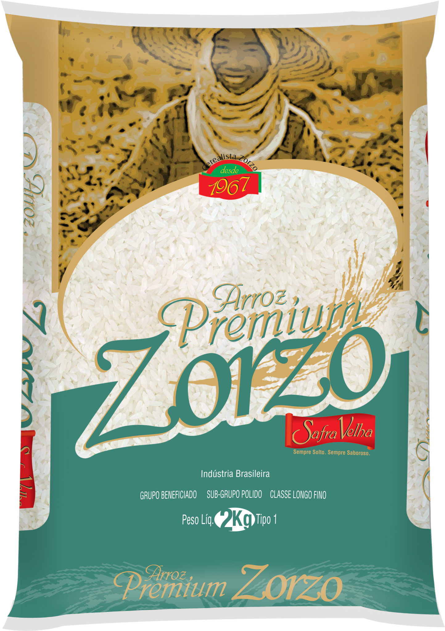 Arroz Zorzo Premium2kg - Arroz Zorzo Premium (1572x2148), Png Download