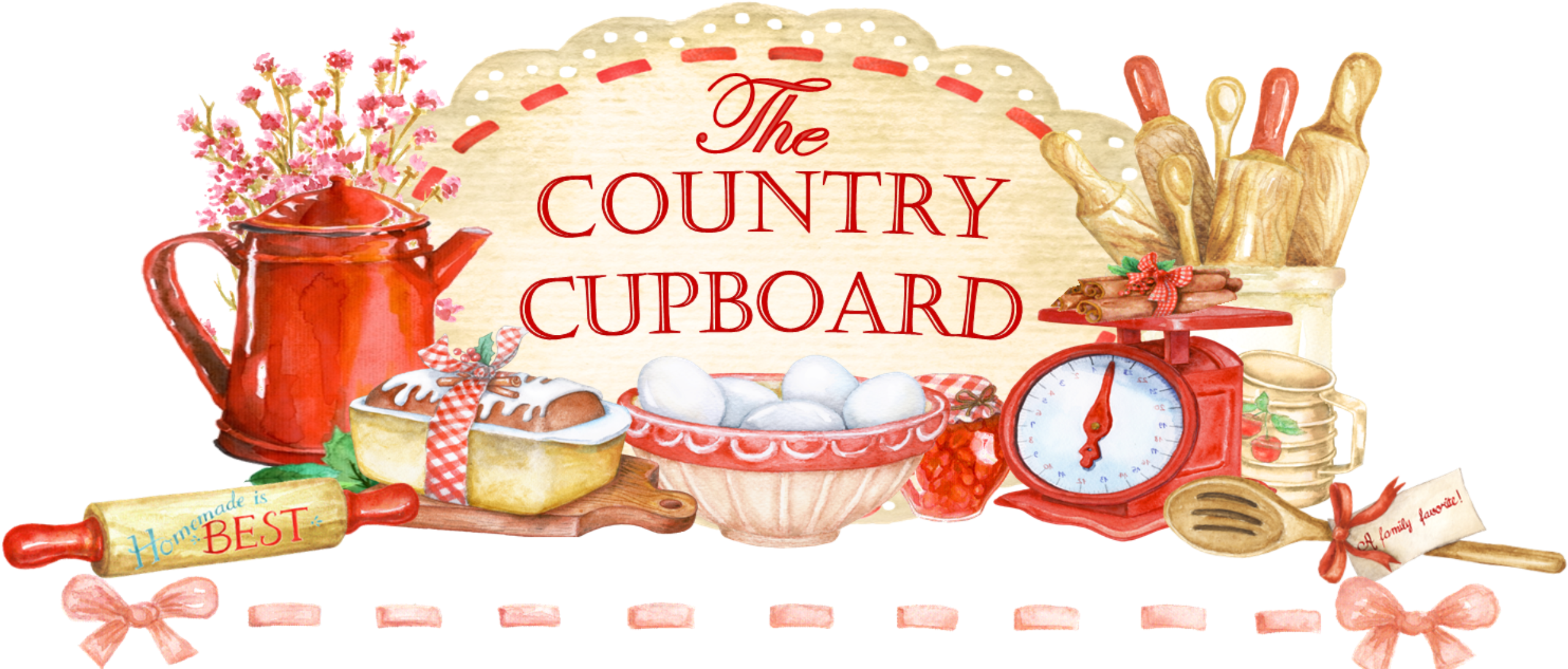 1345 Best Mutfak Dekupaj Images - Country Cooking Clipart (2600x1110), Png Download