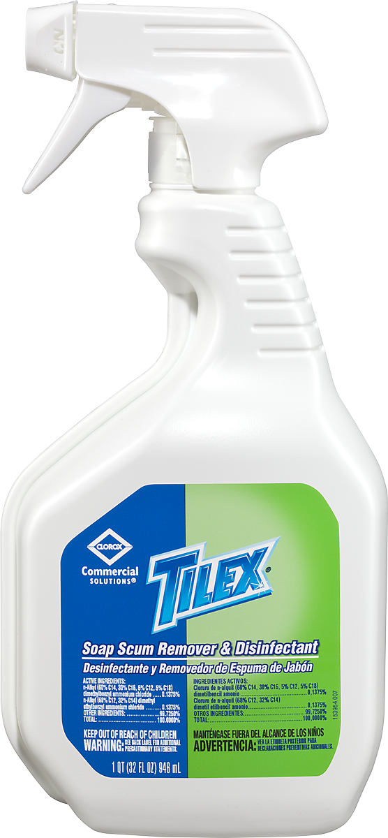 Clorox Tilex Soap Scum Remover And Disinfectant, Unscented, (556x1200), Png Download