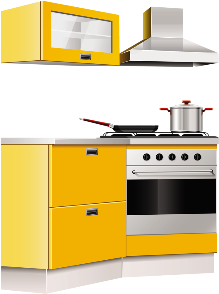 Utensílios , Móveis De Cozinha - Kitchen Cliparts (793x1024), Png Download