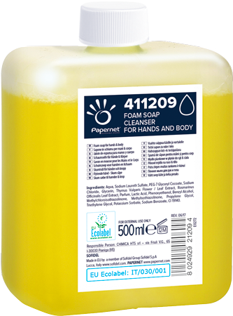 Jabón Líquido En Espuma - Papernet Schaumseife Werra, Mild 500 Ml (425x510), Png Download