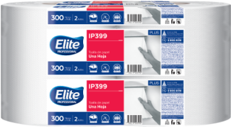 Elite Jumbo Plus Hoja Simple Extra Blanca De 300m - Non Touch Toalla Elite (400x400), Png Download