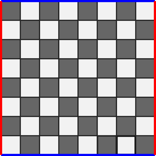 A Boring Euclidean Chess Board Is A Tiling Of Squares - Поставить За 5 Ходов Мат (649x649), Png Download