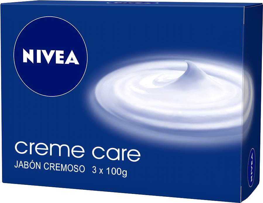 Cuidado En Jabón - Nivea Creme Care Bar Soap (soap) 100 G (1010x1180), Png Download