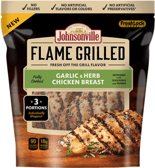 Johnsonville Flame Grilled Chicken Breast - Johnsonville Flame Grilled Chicken (480x346), Png Download