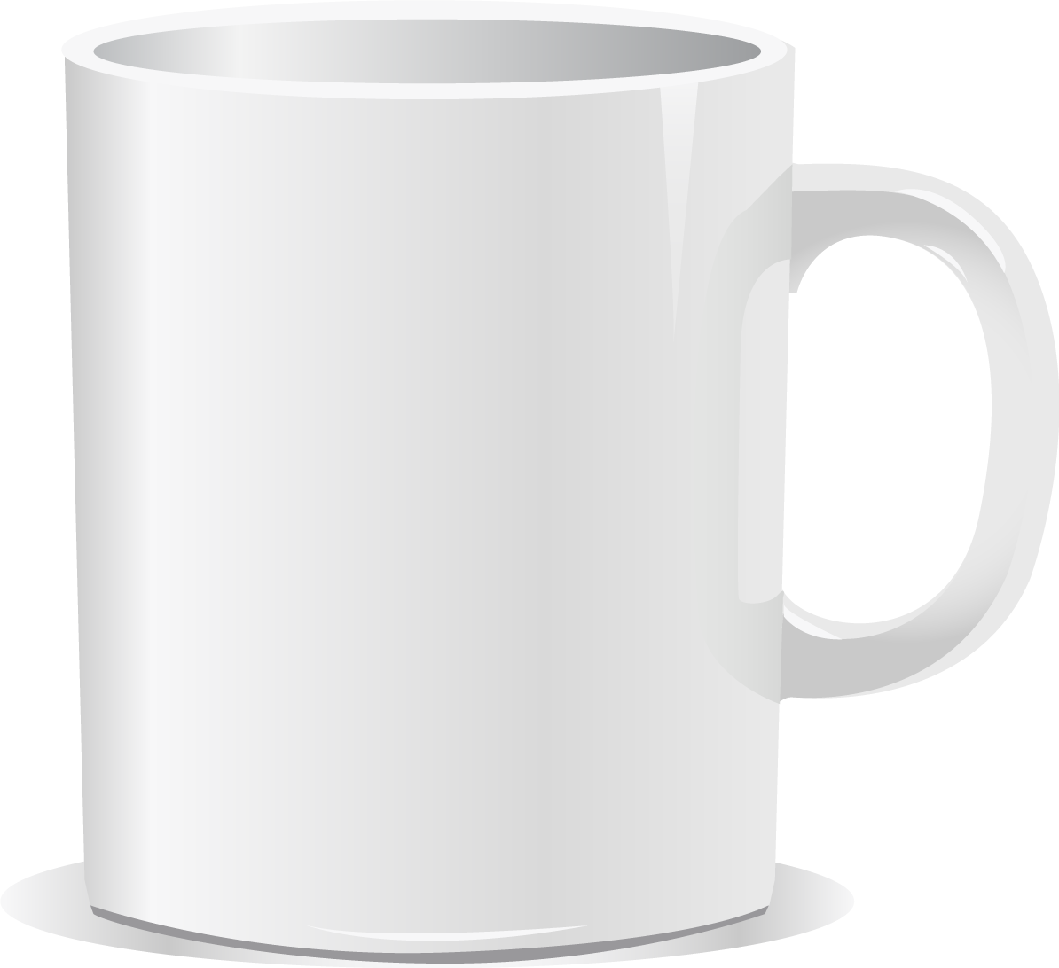 Mug Png Pic - White Mug Png Vector (1194x1092), Png Download