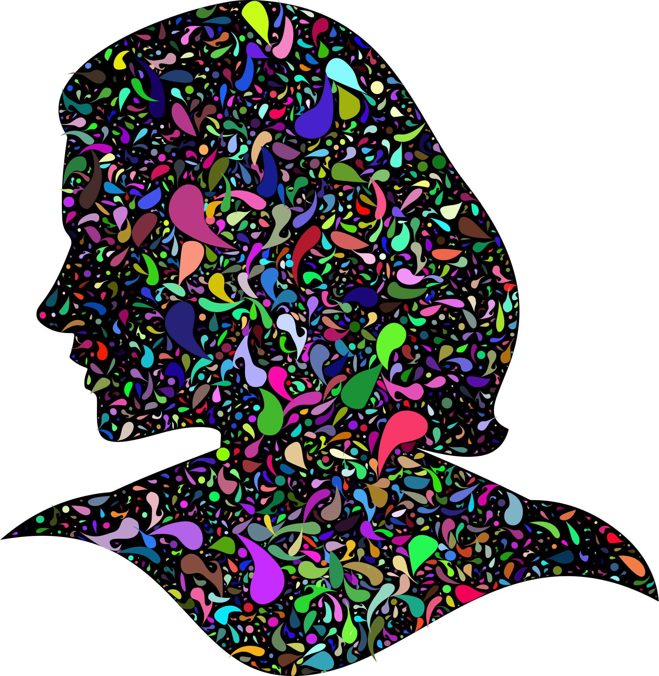 This Free Icons Png Design Of Prismatic Abstract Drops (2238x2298), Png Download