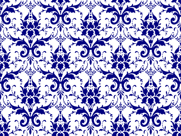 Original Png Clip Art File Tiffany Blue Damask Full (600x450), Png Download