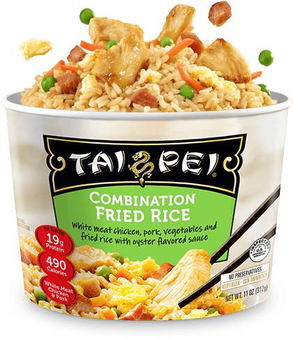 Combination Fried Rice - Microwavable Chicken Fried Rice (516x513), Png Download