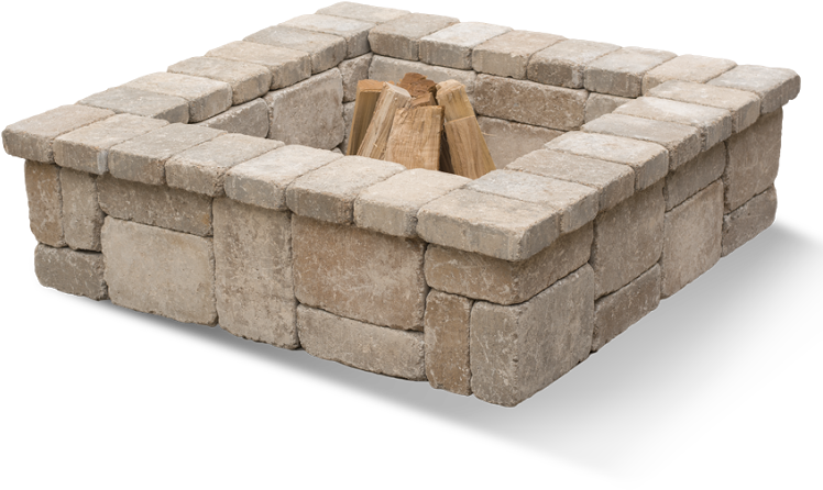 Euro Block Meremec Firepit Bethany-ledge - Portable Network Graphics (796x531), Png Download