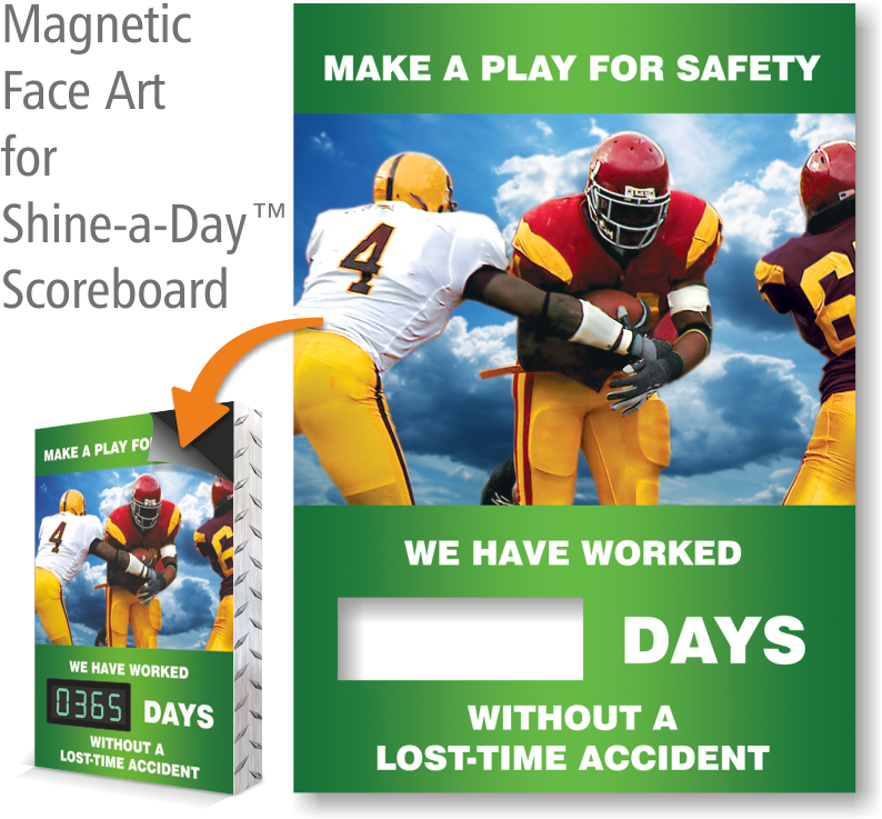 Make Play From Safety, Basketball Theme Scoreboard - Accuform Signs Pst185 Poster, Make A Play (800x797), Png Download
