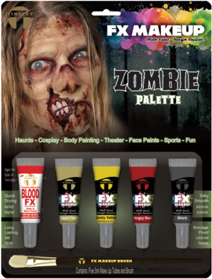 Zombie Liquid Makeup Kit - Zombie Fx Makeup (400x400), Png Download