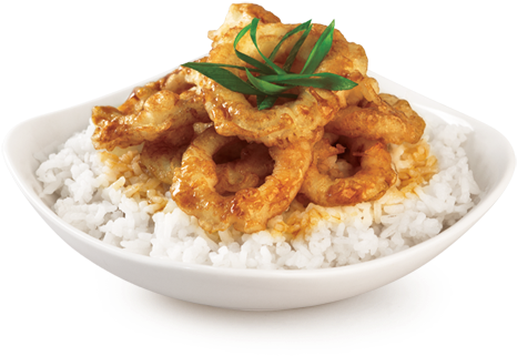 Chicken Fried Rice Plate Png Download - Bonchon Chicken (480x360), Png Download