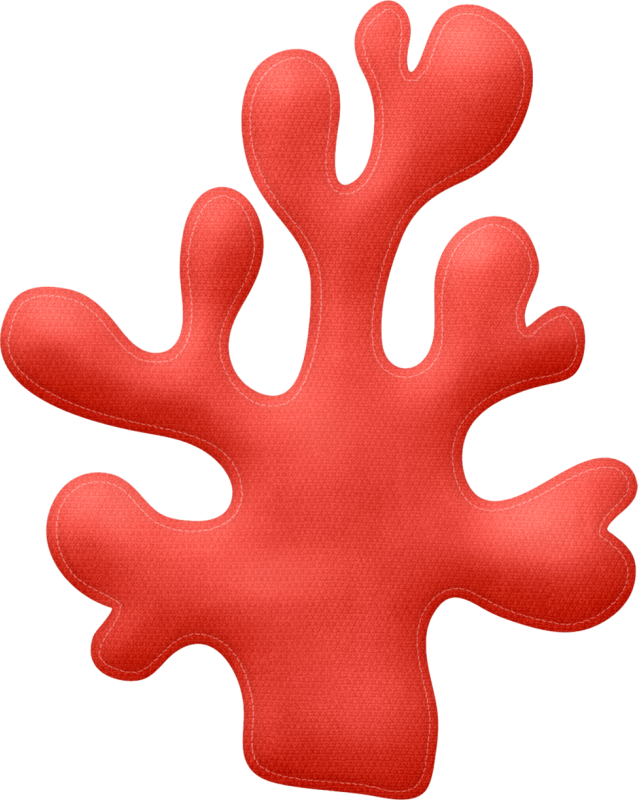Red Coral - Algas De Mar Animada (638x800), Png Download