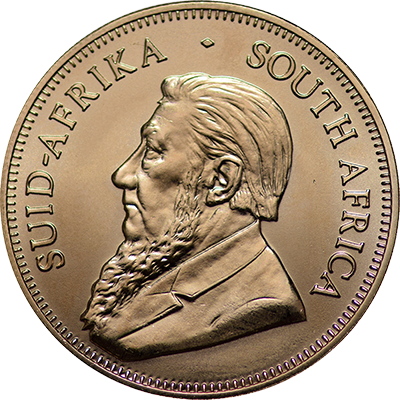 1 Oz South Africa Gold Krugerrands, Bu - Krugerrand (400x400), Png Download