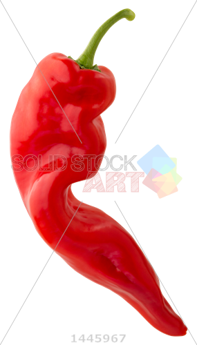 Stock Photo Of Twisted Red Sweet Chili Pepper On Transparent - Stock Photography (285x500), Png Download