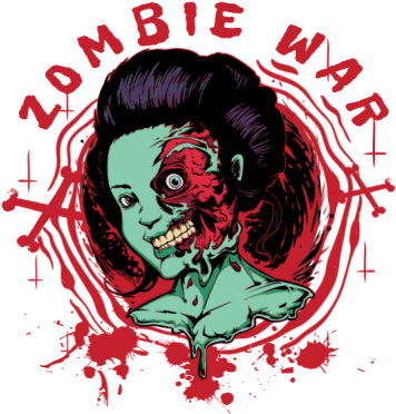 Zombie War - Zombie (360x460), Png Download