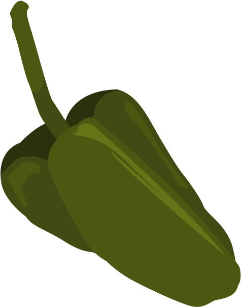 Chile Clipart Poblano Pepper - Poblano (626x626), Png Download