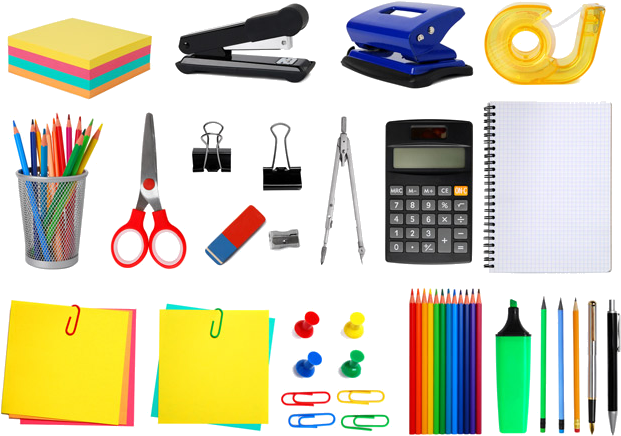 Material Escritorio Png - Office Supplies (640x463), Png Download