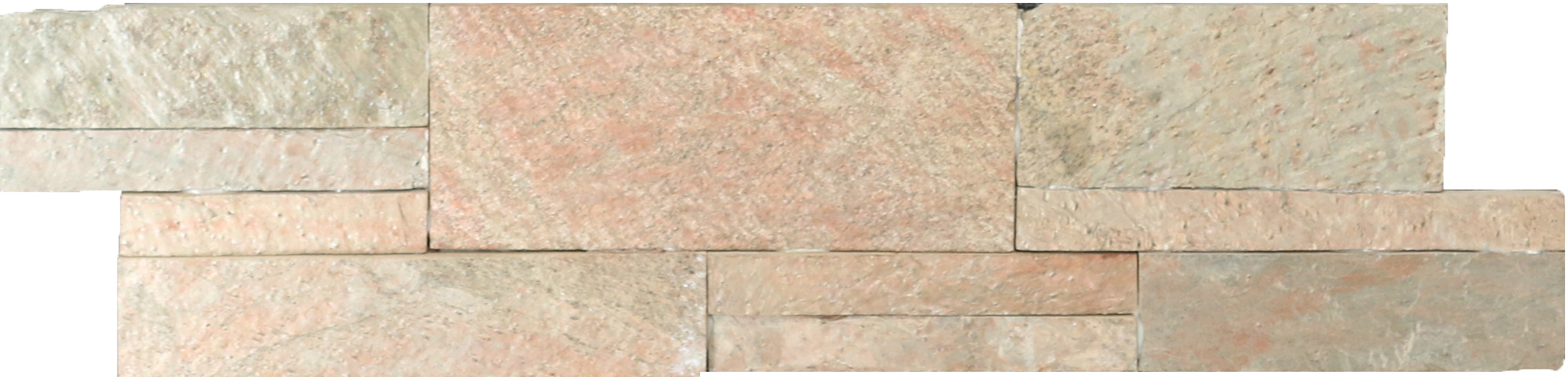 M Pink Slate Ledge Panel Interlocking - Tile (2119x509), Png Download