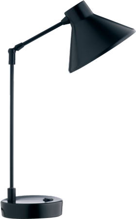 Bobby Lámpara De Escritorio En Acero Negro - Habitat Bobby Desk Lamp (449x500), Png Download
