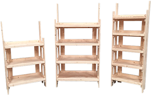 Flat Ship Fold Down Retail Shelf Display Trade Show - Shelf (523x328), Png Download