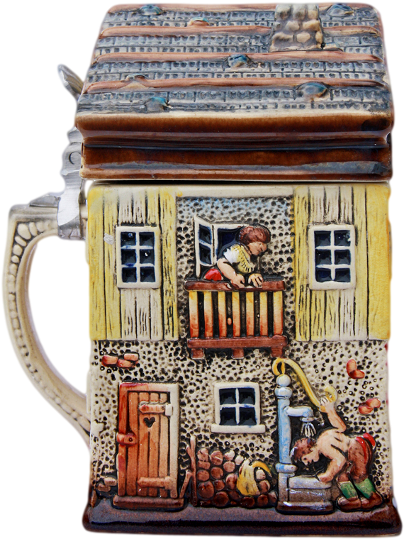 Alpine House 3d Beer Stein - Beer Stein (694x864), Png Download