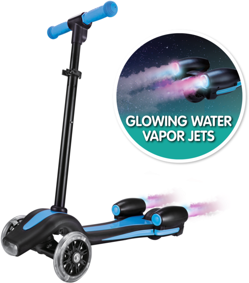 Super Rocket Jet Scooter - Scooters Con Vapor (600x600), Png Download
