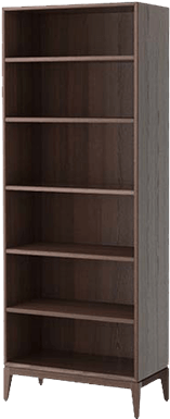 Solid Wood Bookshelf With Spacious Shelves - Bookcase (800x400), Png Download