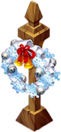 Ringing Wreath - Cross (458x458), Png Download