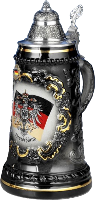 Beer Stein "germany-flag" - Souvenirs German Beer Mugs (335x700), Png Download