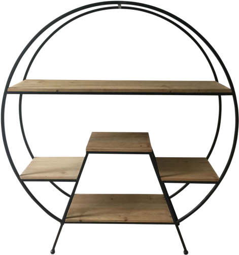 Shelf Wooden Standing 80cm - Picnic Table (500x500), Png Download