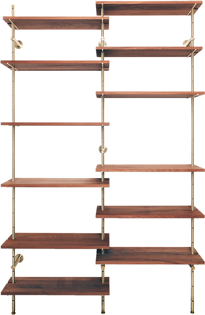 Brass Rail Shelving - Shelf (1200x1175), Png Download