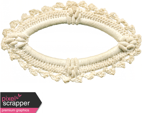 Strawberry Fields - Crochet Frame - Digital Scrapbooking (456x456), Png Download