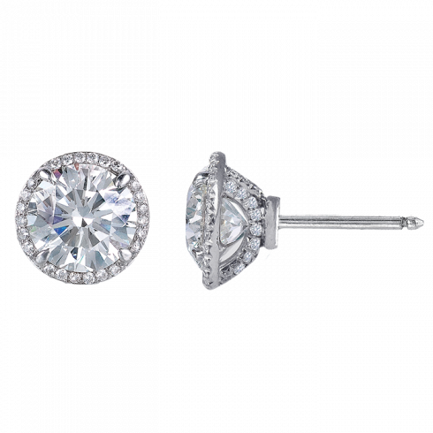 Description - 1 10 Ct Tw Diamond Sterling Silver (490x490), Png Download