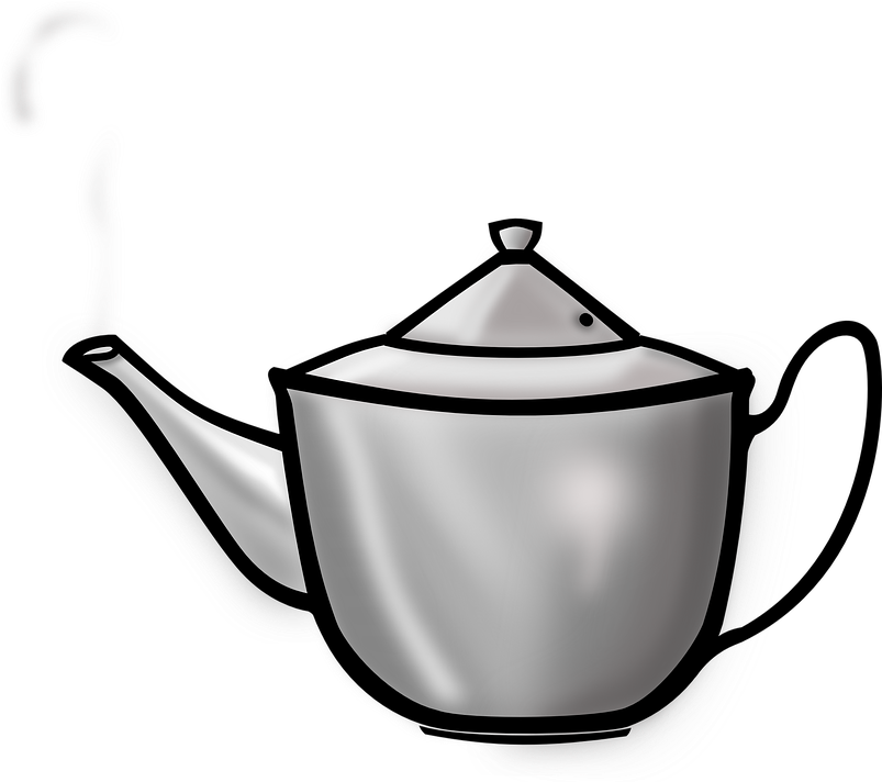 Kettle To Boil Water, Smoke, Water Vapor, Kettle Png - Tea Pot Clip Art (804x720), Png Download