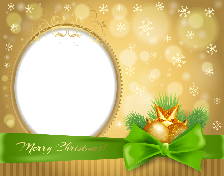 Christmas Border, Gold Christmas, Borders And Frames, - Green Christmas Transparent Frame Png (600x471), Png Download
