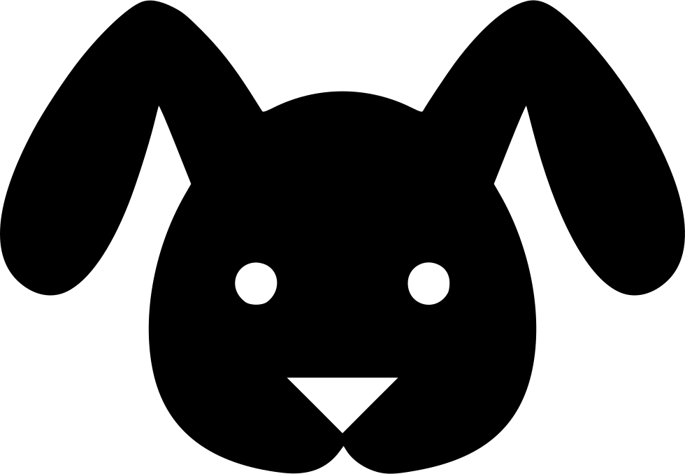 Bunny Head Animal Cute Comments - Icon (980x678), Png Download