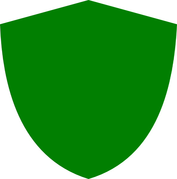 Blank Green Shield Png (594x599), Png Download