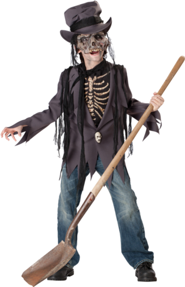 Child Grave Robber Costume - Grave Robber Costume - X-large (366x580), Png Download