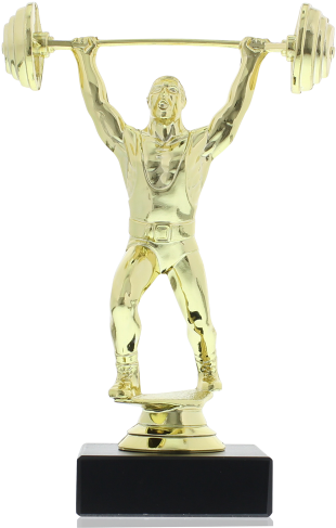 Plastic Figure Weightlifter 17,0cm - Statue (900x600), Png Download