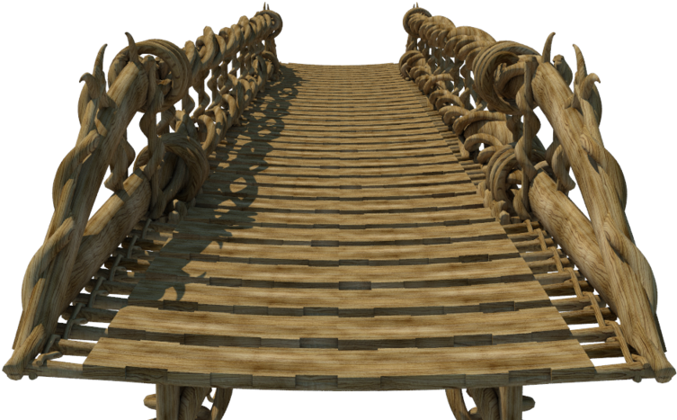 Wooden Bridge Png Image - Bridge (1280x676), Png Download