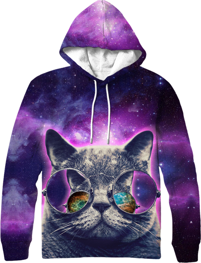 Ripped Kitten Hoodie - Funny Cats Poster Photo Print 32x24 (861x1126), Png Download