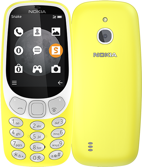 Nokia 3310 3g, Yellow - Nokia 3310 3g - Yellow (600x550), Png Download