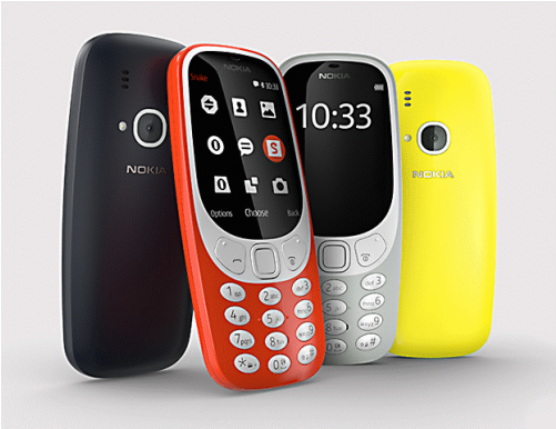 Nokia 3310 - Unlocked - Gsm (500x500), Png Download