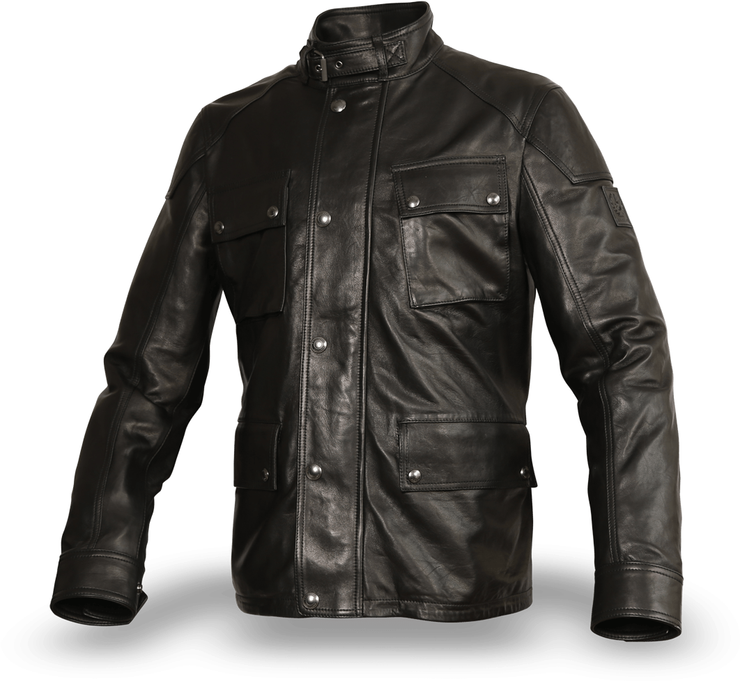 Belstaff Woodbridge Men's Leatherjacket, Black - Belstaff Racemaster Quilt Blouson (1070x1360), Png Download