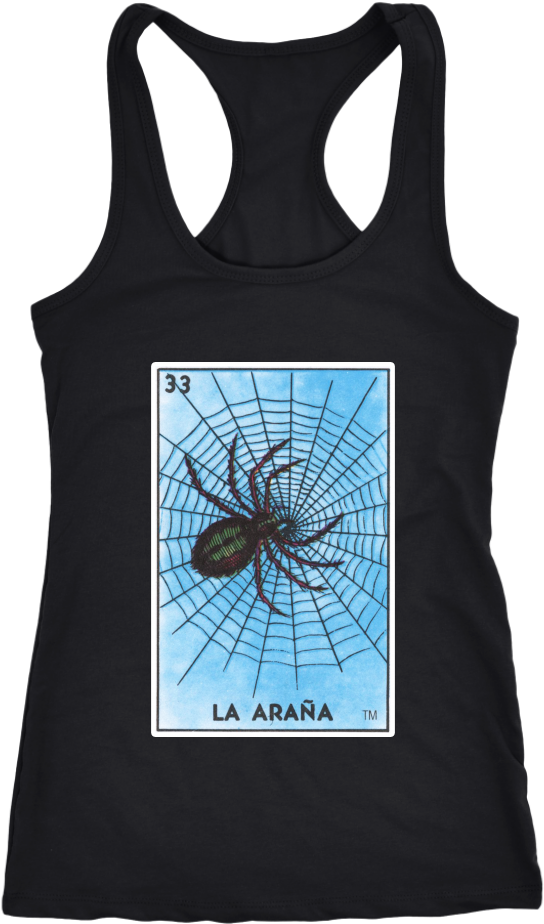 La Araña Racerback Tank Top - Lesbian Shirt Racerback Tank Top T-shirt. Funny Lesbian (1024x1024), Png Download